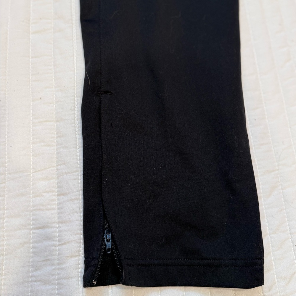 Adidas Women's Climacool Black Training Pants with Ankle Zippers Size Large - Picture 3 of 5